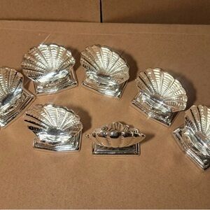 Set~ 8 Vintage David Cargill Clamshell Event Name Placeholders w/ Boxes